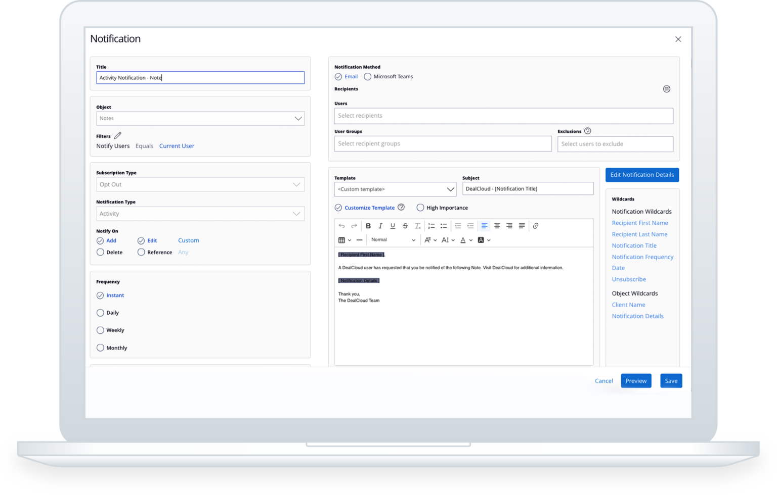 Deal and relationship management software