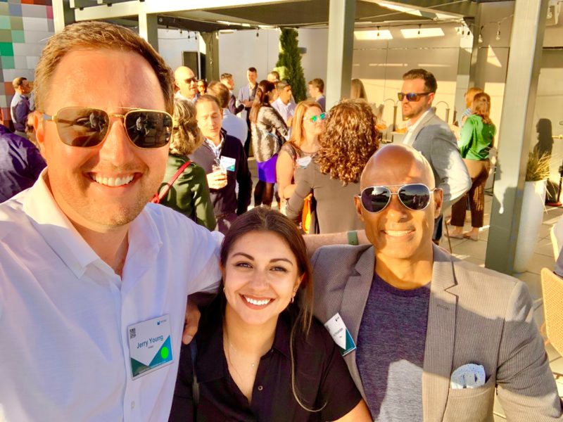 (From left to right:) Jerry Young, Natashia Gavarrete, and Jey Purushotham at the Moore ELEVATE 2022 conference.