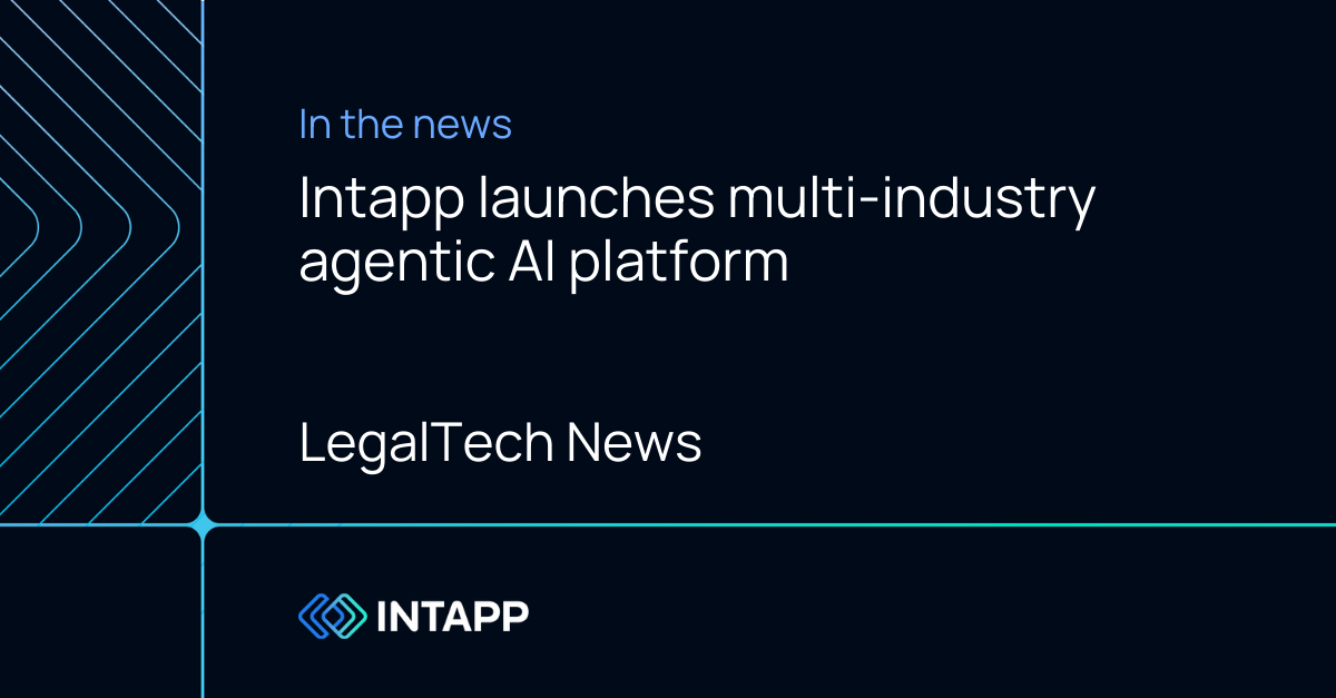 LegalTech News - Cloud software provider Intapp launches multi-industry ...
